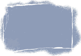 Distressed blue-grey rectangle with a textured white grunge border for abstract digital backgrounds and creative design projects