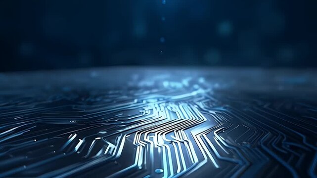 Abstract digital circuit board technology background