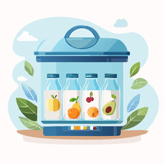 Fruit drinks in appliance