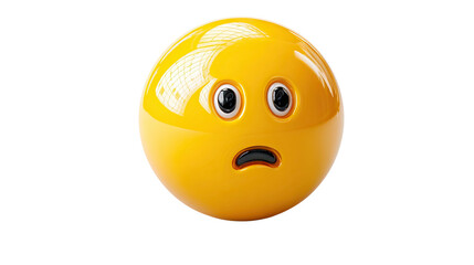 Surprised Emoji: A vibrant and expressive emoji displays a look of surprise and consternation, ready to convey complex feelings.