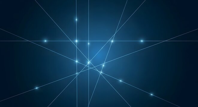 Abstract blue background with stars, a digital vector illustration featuring a wave pattern of light lines for technology design or a space concept wallpaper