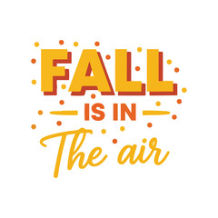 Autumn seasonal typography graphic design on a clean background for festive holiday communications