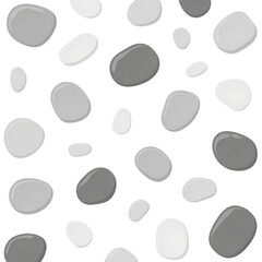 Serene pebble stones creating calming, spa-like vibe