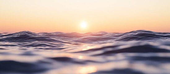 Golden Sunrise, Water's Edge, Subtle Wave Patterns