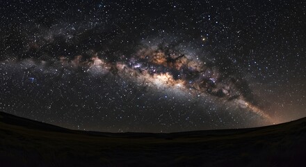 The immense, star-filled canopy of the night sky.