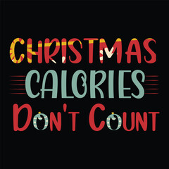 Christmas Calorie Festive Celebration Holiday Season Typography with Ornament Decoration transparent background.png