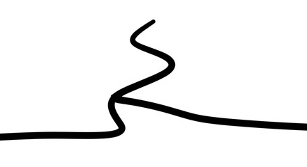 Abstract Line Art A Minimalist Black and White Composition.