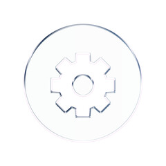 Settings icon isolated on transparent background representing configuration, customization, and preferences
