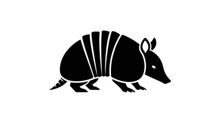Armadillo Silhouette Illustration A Detailed Vector Graphic.