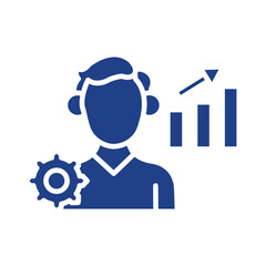 Business growth and operational efficiency icon set