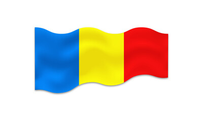 Romania flag, ribbon