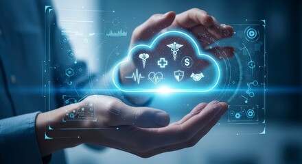 Cloud technology healthcare and medical services digital data transformation