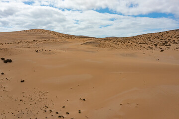 Aerial View of the Jandía Sand Dunes, Fuerteventura
