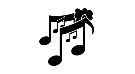 Musical Notes Floating in Air A Symphony of Sound.