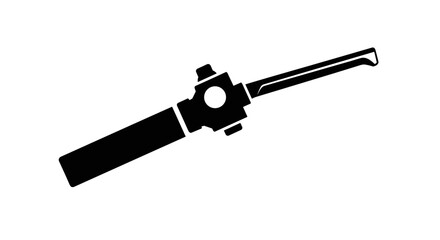 Silhouette of a Soldering Iron Precision Tool for Electronics.
