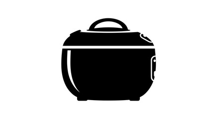 Rice Cooker Icon Simple Kitchen Appliance Illustration.
