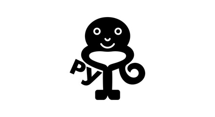 Whimsical Key Character Logo Design for Russian Language School.