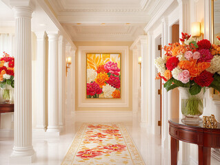 Fototapeta premium Carpet interior flooring