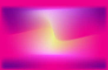 Vibrant abstract background with a smooth gradient of bright pink, purple, and glowing yellow light in a modern design
