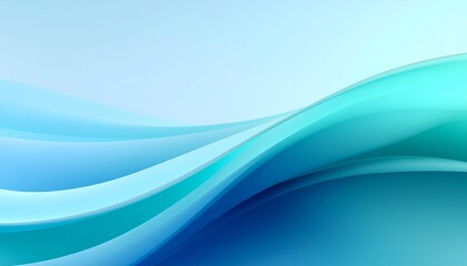 Obraz premium Soft abstract gradient background with smooth wave shapes. Modern corporate style designed for presentations, advertising, branding and professional layouts. Large copy space.