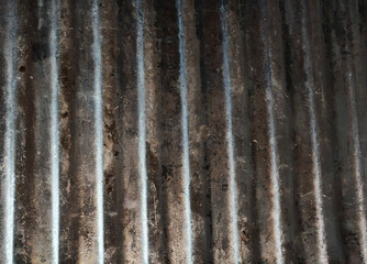 Dark Grunge Rusty Corrugated Metal Texture Background