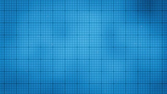 Repeating elegant blue print background or millimeter paper pattern with grid lines for design and animations. Technical looking backdrop for presentation of mechanical or acrchitecture early design.
