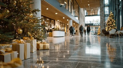 christmas tree in the shopping mall