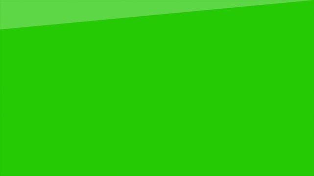 Angled green screen transition animation. Smooth diagonal wipe with sliding color reveal for video editing, scene changes, graphic overlays, and motion graphics transitions in 4K