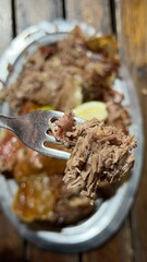 Asado de cordero patag&oacute;nico. Fin del mundo, Ushuaia, Argentina	
