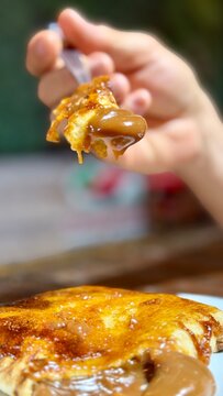 PANQUEQUE CON DULCE DE LECHE