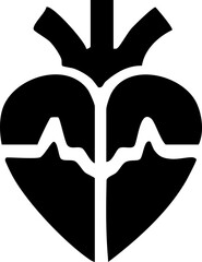 Anatomical heart icon , Human anatomical heart, heartbeat, cardiovascular, anatomy, medical, health, cardiology illustration, biology, organ, human heart collection, Vector illustration !