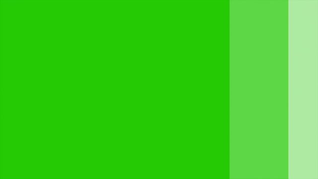 Green screen color transition wipe animation. Smooth sliding color bars revealing motion for video editing, scene changes, overlays, graphic transitions, and motion graphics in 4K