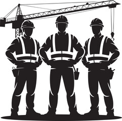 construction workers in the construction site