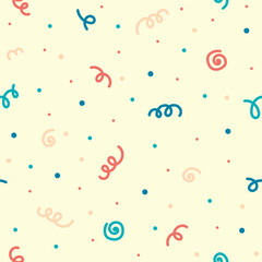 confetti seamless pattern