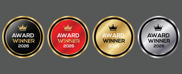 Award Winner Badge 2026 Vector