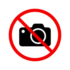No photography sign