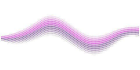Dynamic Digital Waveform Bundle, Abstract Sound or Data Visualization with Halftone Dot and Spiky Line Art