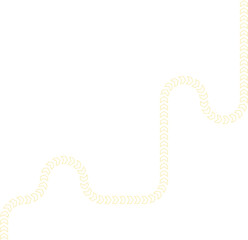 Chevron diagram outlines a route flow with continuous contours guiding directional movement.