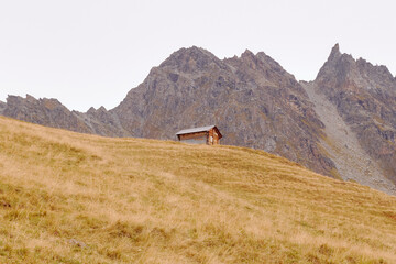 Autumn Landscape in Verbier closely Lac de Louvie
