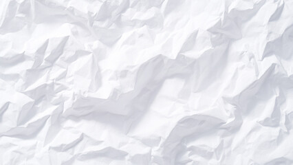 Close up of crumpled white paper texture background, abstract pattern with shadows Vector, illustration