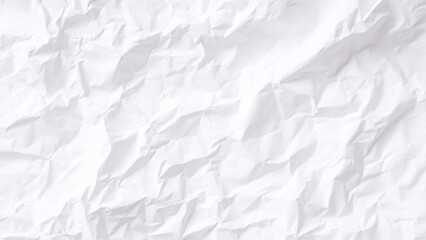 Close-up textured background of crumpled white paper with shadows and highlights Vector, illustration