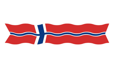 Norway flag, ribbon, icon