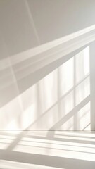 Fototapeta premium Abstract light and shadow patterns on illuminated wall surface