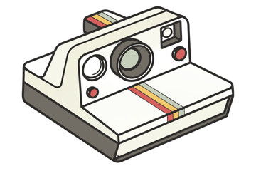 Modern single Instagram icon &mdash; smooth curves, geometric precision, transparent background, isolated vector, soft shadows.