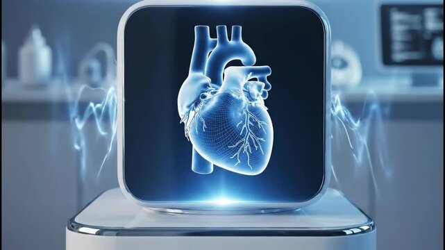 Futuristic Heart Scan - Advanced Medical Technology in Action.