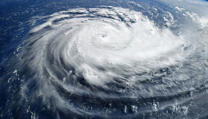 Super Typhoon, tropical storm, cyclone, hurricane, tornado, over ocean. Weather background....