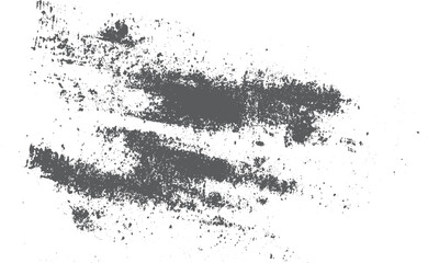 Dusty scratched metal texture in monochrome for vintage grunge backgrounds. Grey smoky streak abstract texture on white for hazy artistic design projects. 