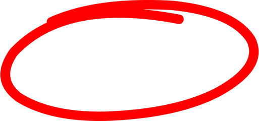 Hand Drawn red Circle Png Abstract red circular brush stroke design with marker texture. Hand drawn red circle frame with bold marker brush stroke effect.