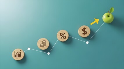 Sewing buttons on wooden background: a social media connection concept design vector illustration