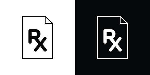 RX icons vector template, EPS 10 for design